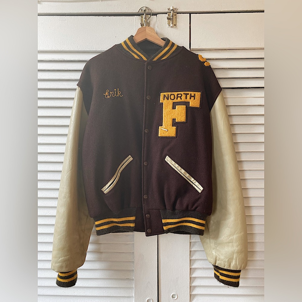 Vintage Letterman Varisity Jacket for Fall